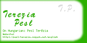 terezia pesl business card